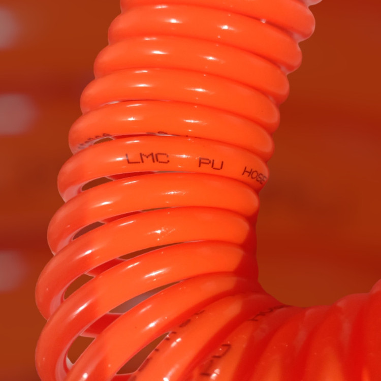 شلنگ فنری کد PU05org hydro سایز 8×5 طول 5 متر